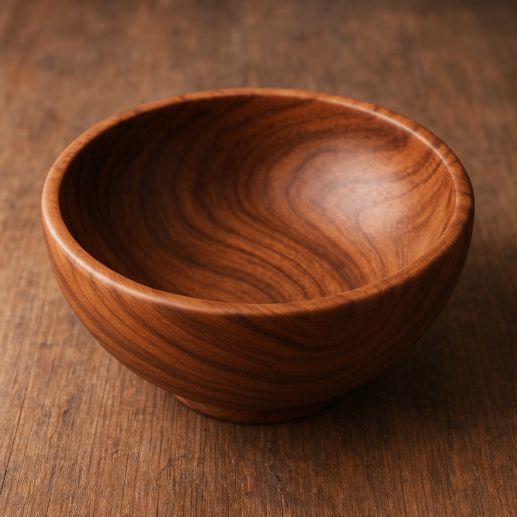 Hand-carved wooden bowl 1